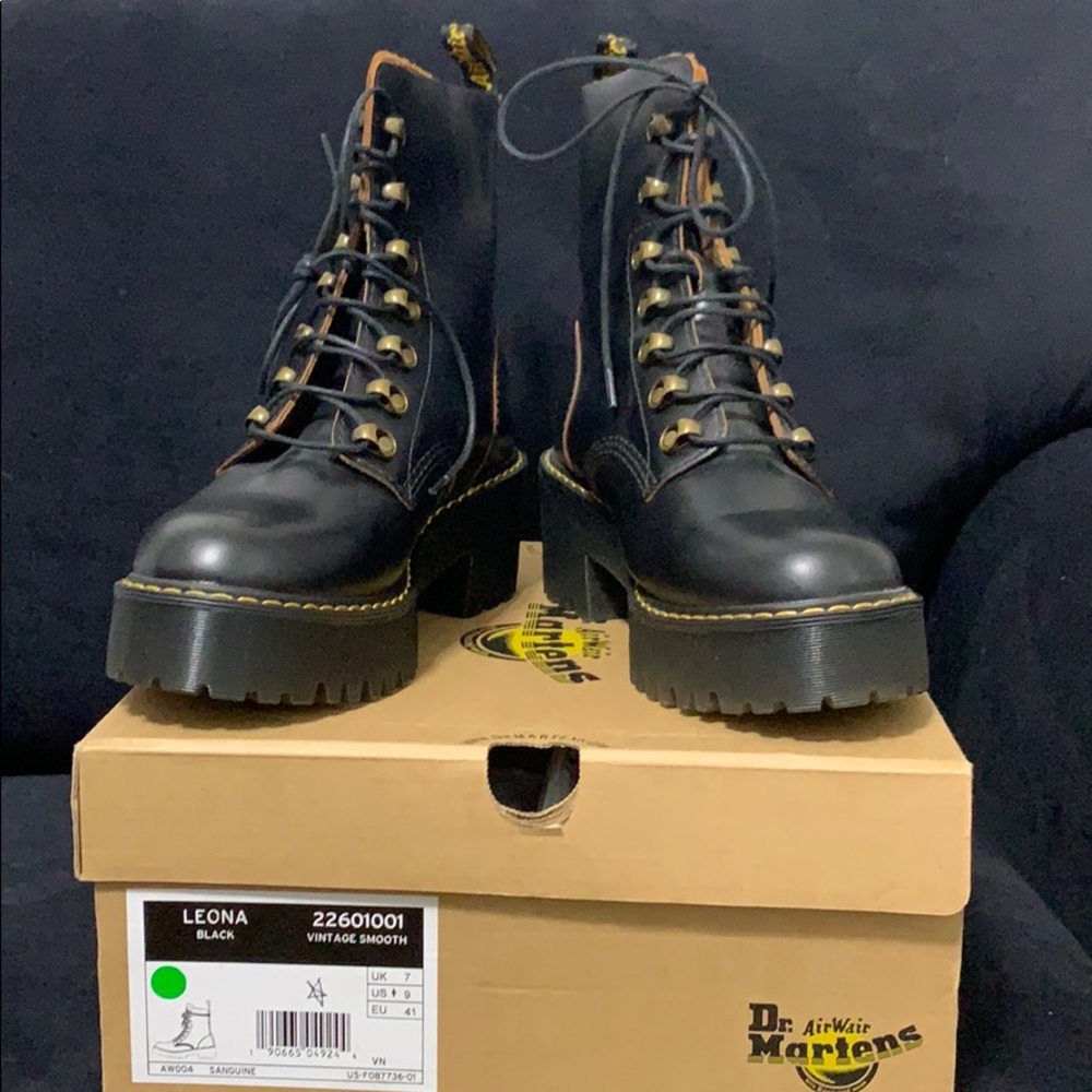 Dr. Martens - Leona Vintage Smooth Black - Picture 3 of 3